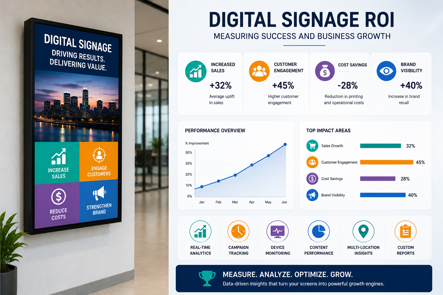 Digital Signage ROI: Measuring Success and Business Growth